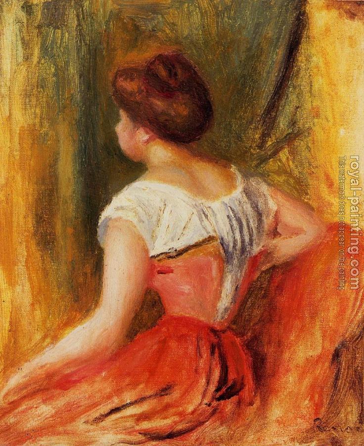 Pierre Auguste Renoir : Seated Young Woman